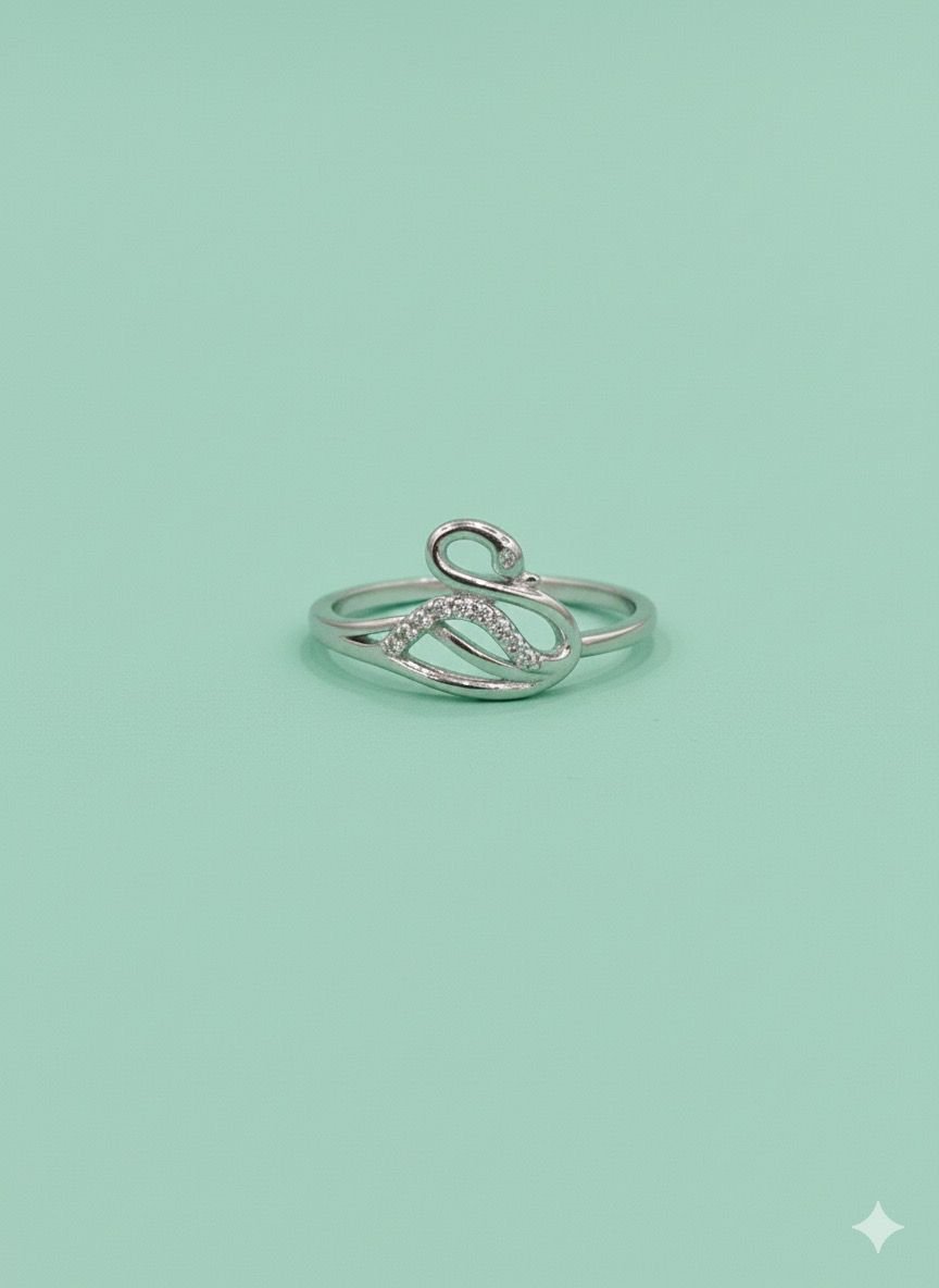 92.5 Silver Swan Ring